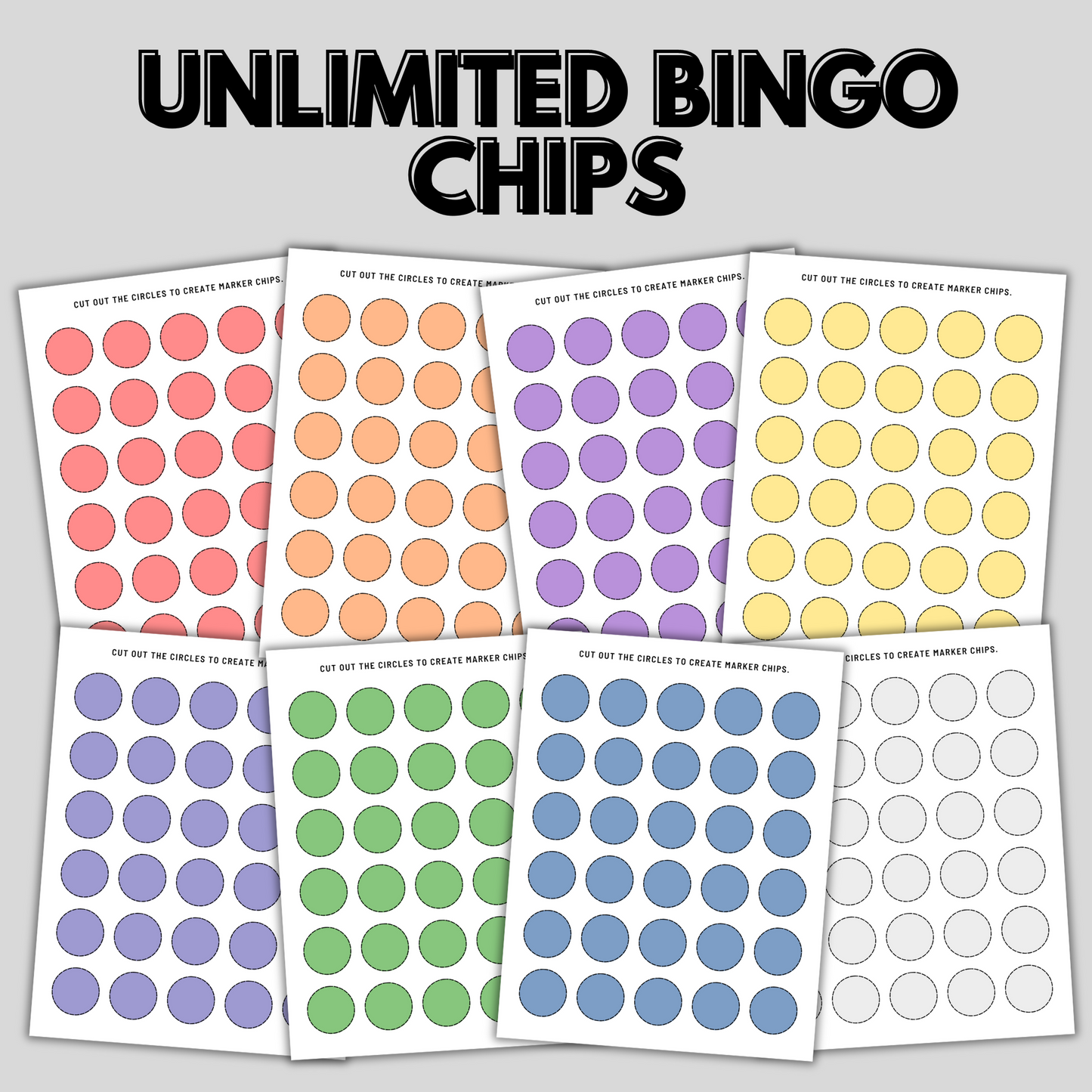 Printable Bingo Game with 100 Cards, Family Game, Party Game for Large Groups