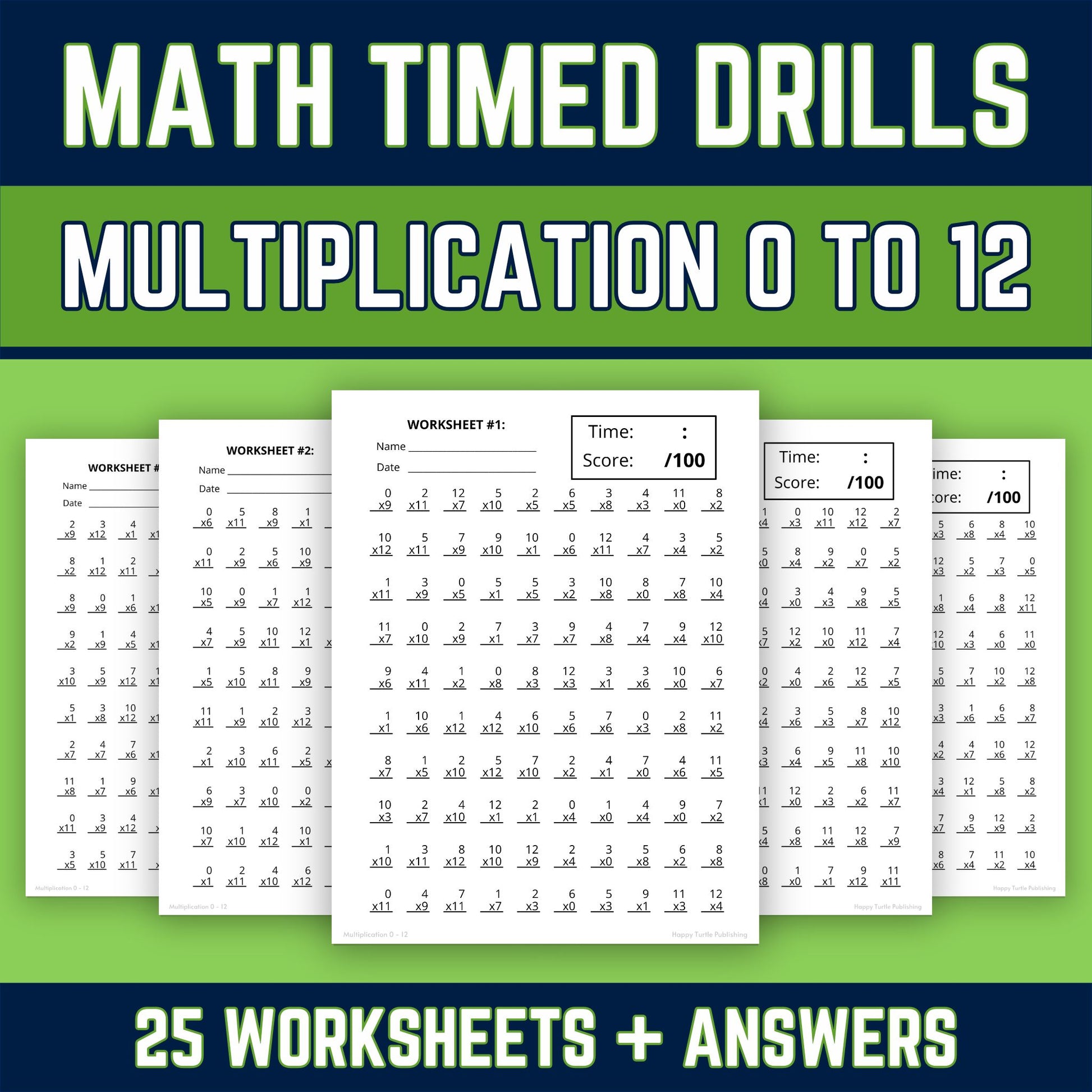 multiplication-facts-0-to-12-printable-worksheets-multiplying-practic-the-happy-turtle-llc for Free Printable Multiplication Timed Tests Multiplication Facts 0 to 12 Printable Worksheets, Multiplying Practic – The Happy Turtle LLC for Free Printable Multiplication Timed Tests